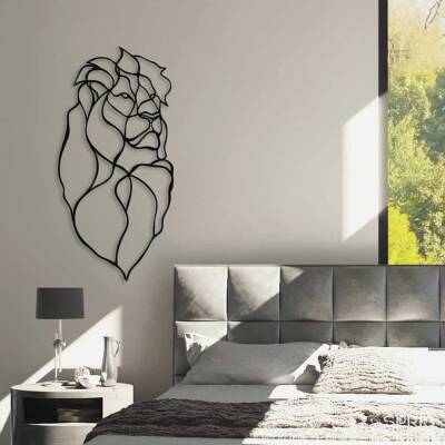 Minimalist Lion Silhouette Wall Decor - 