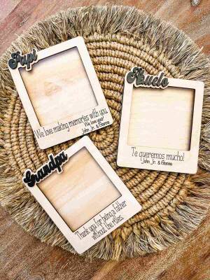 Personalized Wooden Photo Frame – Memory Gift - 