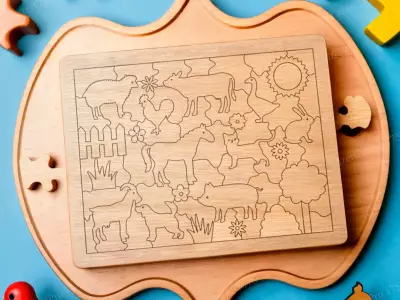 Wooden Animal Puzzle Game 2 - 2