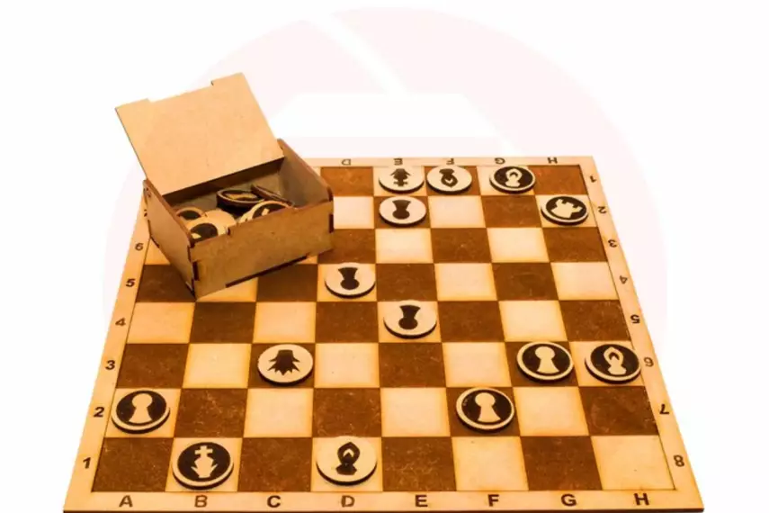 Wooden Chess & Checkers Set (2-in-1) - 1