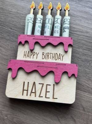 Wooden Money Gift Card - 2