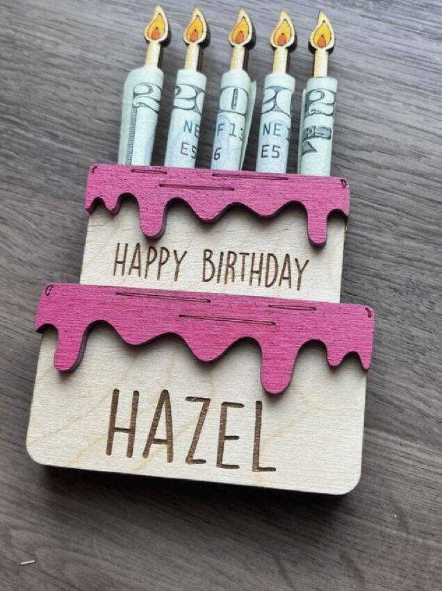 Wooden Money Gift Card - 2