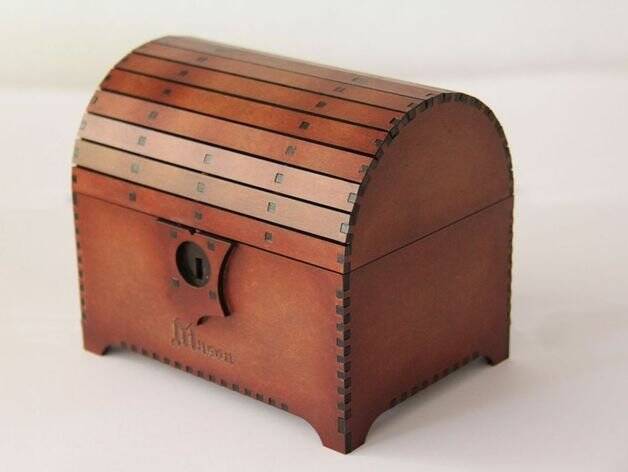 Wooden Storage Chest Box - 1